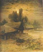 Alexei Savrasov Winter Night oil painting artist
